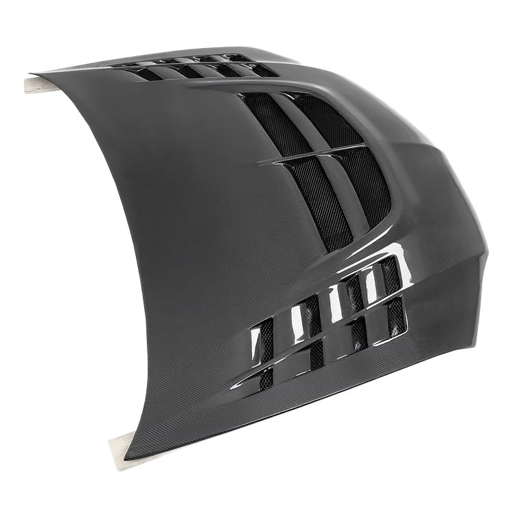 VOLTEX STYLE FULL CARBON FIBER HOOD FOR 2001-2007 MITSUBISHI LANCER EVOLUTION EVO 7-9